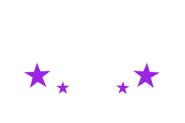 Obraz premium The purple star is located on a transparent background.