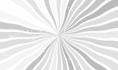 Gray and white grunge sunburst background. Sunburst vector illustration.