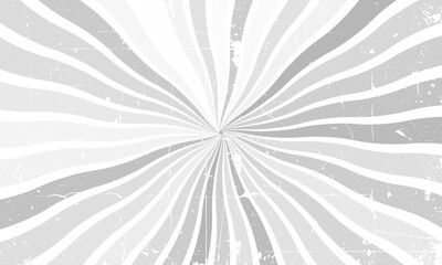 Gray and white grunge sunburst background. Sunburst vector illustration. Sunburst background