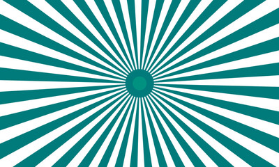 Sunburst - Abstract Green And Beige Background - Vector Illustration