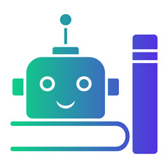 Fototapeta premium robot Gradient icon