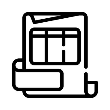 spreadsheet line icon