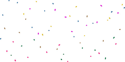 Modern Multicolor Confetti Shower Background On White Space For Joyful Celebration, Party Event, And Creative Marketing Templates