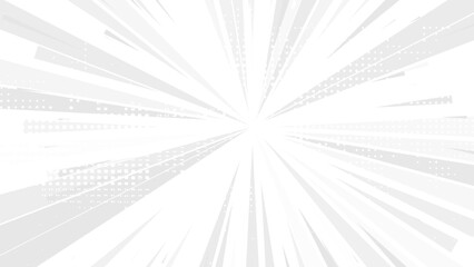Gray and white radial lines background texture. Vector illustration