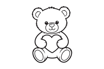 Obraz premium Animals Coloring book outlines & kids vector illustration