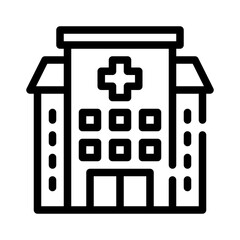 hospital line icon