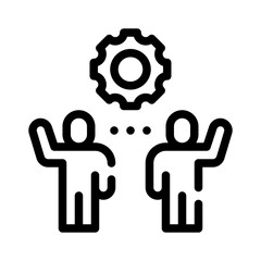 support group line icon