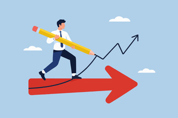 Fototapeta premium Business Growth Concept Idea