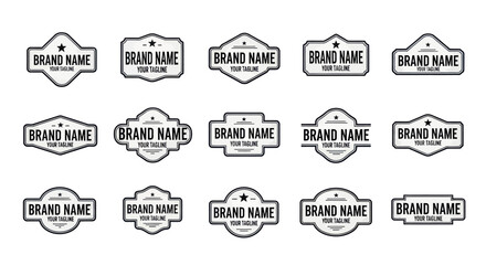 Obraz premium Collection of Vintage Label Design Elements.