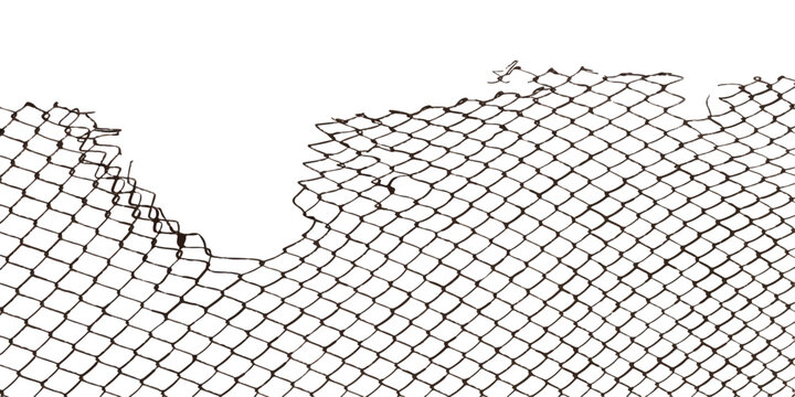 Seamless metal razor wire and barbed wire fence pattern featuring a black steel chainlink mesh grid design for security barrier wallpaper