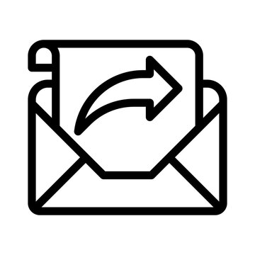 outgoing envelope line icon