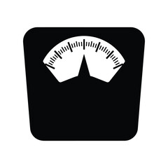 Analog Weight Scale Measurement Gauge Icon
