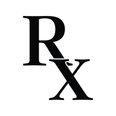 Medical Prescription Rx Pharmacy Symbol Icon