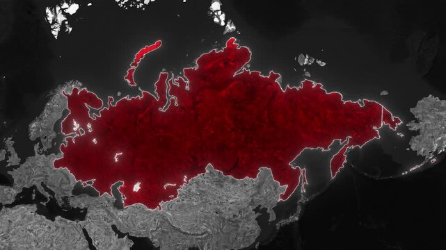Russian Empire Historical Map Animation 1800 AD