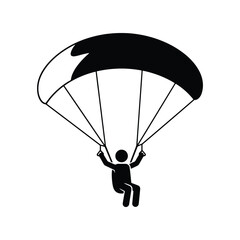 Parachute Skydiving Adventure And Air Sports Icon