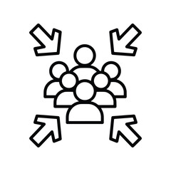 Target Audience And Team Focus Concept Icon