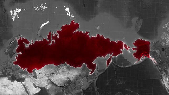 Historical Map Of Russian Empire Animation 1815 AD