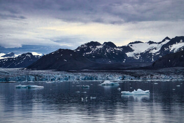 Icebergs in the water near Valdez