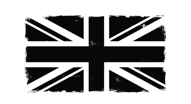 A distressed and textured representation of the union jack flag