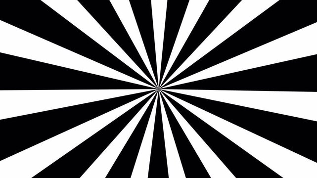 Black sunburst starburst rays background abstract gradient. 4k video