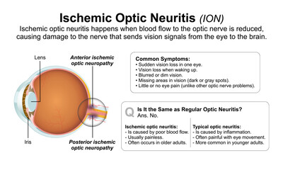Ischemic Optic Neuritis (ION) Flashcard