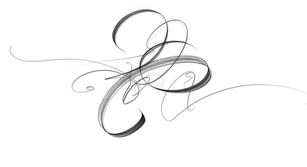 calligraphic gesture abstract pencil sketch expressive brushstroke line art