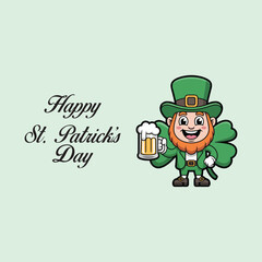 Elegant Happy St Patrick&rsquo;s Day Text