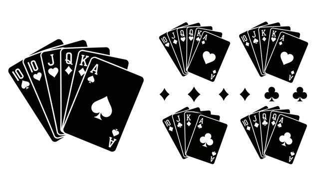 Poker Hand Combinations: Royal Flush, Four of a Kind, Full House, Three of a Kind