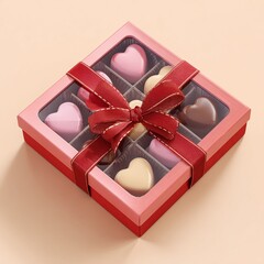 3D Valentine&rsquo;s Heart Chocolate Gift Box