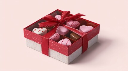 3D Valentine&rsquo;s Heart Chocolate Gift Box