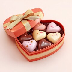 3D Valentine&rsquo;s Heart Chocolate Gift Box