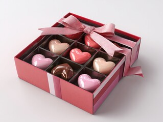 3D Valentine&rsquo;s Heart Chocolate Gift Box