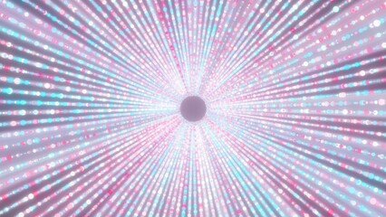 Obraz premium Circle particles tunnel. Computer generated 3d render