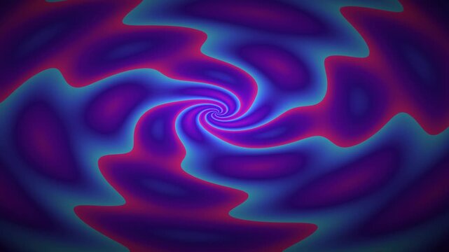 Hypnotic Neon Spiral Motion Background Loop.