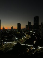 City Aerial View at Night