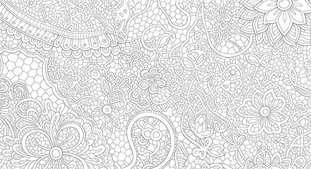 Obraz premium pencil lace pattern delicate intricate background