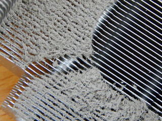 Computer cooler in dust.