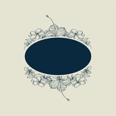 Vibrant Tropical Floral Border with Exotic Leaves and Mandalas.
