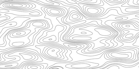 Topographic map background geographic line map with elevation assignments. Modern design with White background with topographic wavy pattern design.paper texture Imitation of a geographical map shades © Sajjad