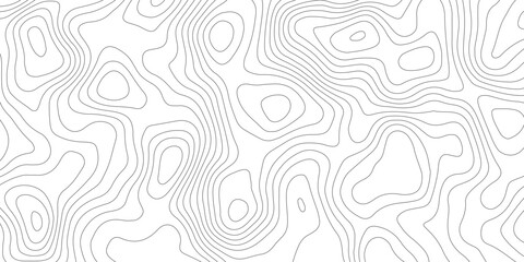 Topographic map background geographic line map with elevation assignments. Modern design with White background with topographic wavy pattern design.paper texture Imitation of a geographical map shades © Sajjad