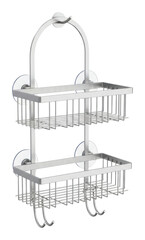 Bathroom storage solution stylish shower organizer modern design home isolated on transparent background