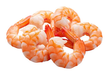 Shrimp cooking tips seafood market recipe guide kitchen close-up isolated on transparent background