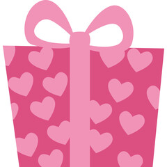 Valentines Day Gift Box Illustration