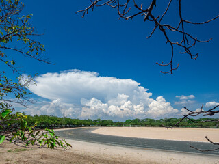 田舎の夏と入道雲