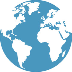 Fototapeta premium Minimalist world map vector illustration