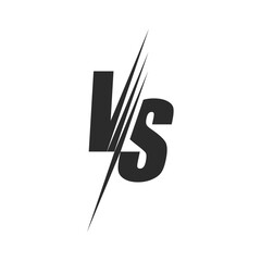 VS Letter Drawing Style Design Icon, Versus, Fight, Competition Logo