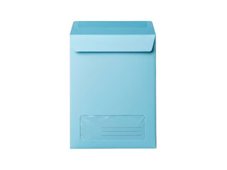 Light blue gift box isolated on transparent background