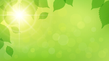 green leaves background