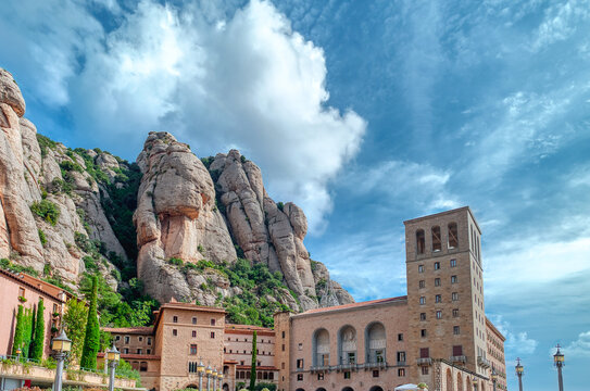 The monastery of Santa Maria de Montserrat is a Benedictine abbey located on the Montserrat mountain, belonging to the Bages region, province of Barcelona, ​​Spain.