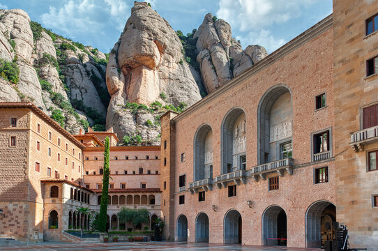 The monastery of Santa Maria de Montserrat is a Benedictine abbey located on the Montserrat mountain, belonging to the Bages region, province of Barcelona, ​​Spain.
